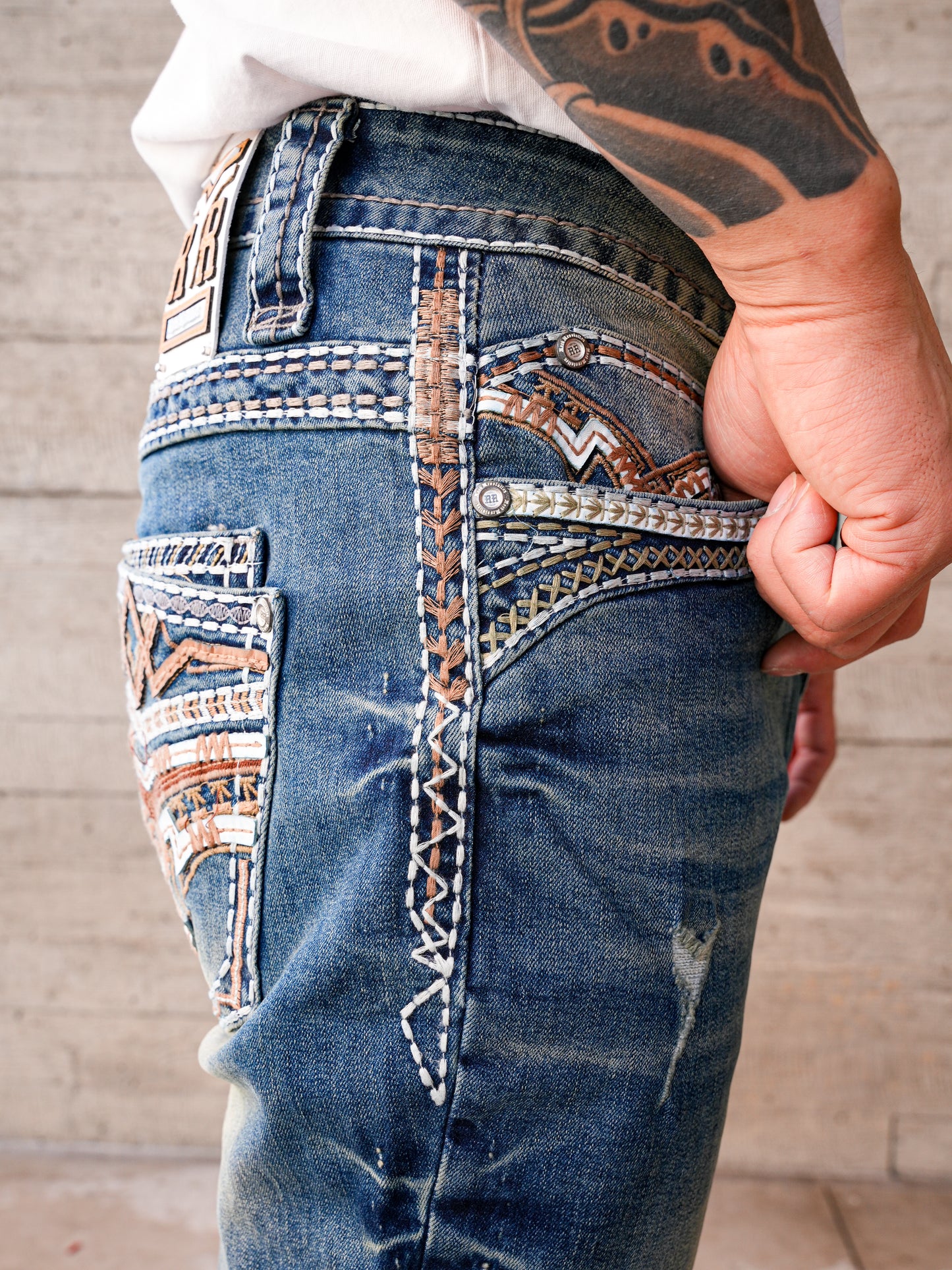Rock Revolution Saddle Denim