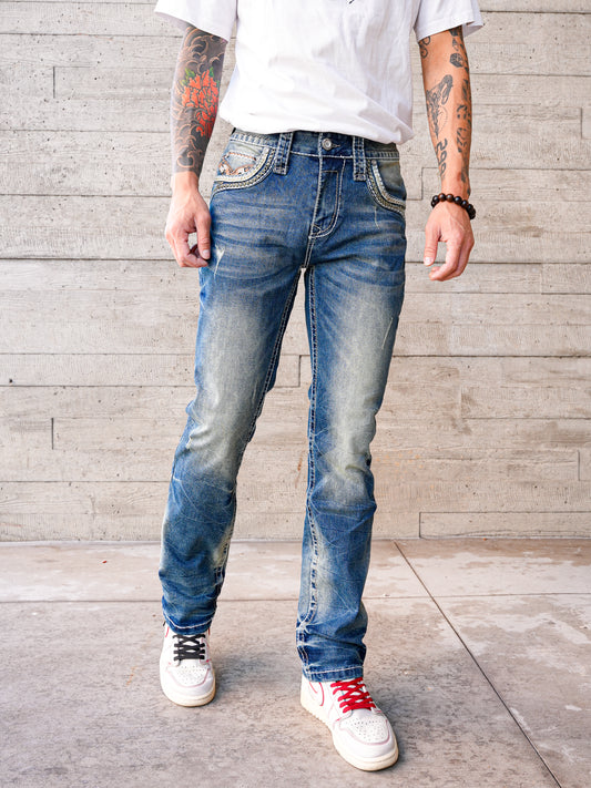 Rock Revolution Saddle Denim